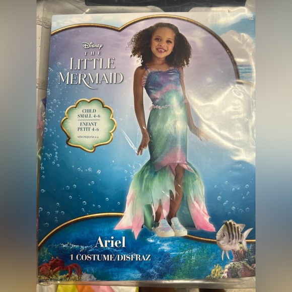 The little mermaid costume, Ariel size child S- 4-6 - Picture 1 of 1